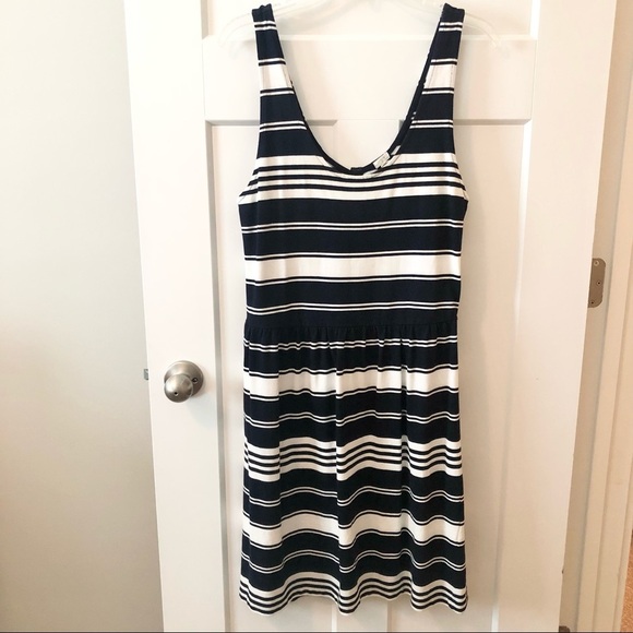 J. Crew Dresses & Skirts - Large J. Crew navy and white striped dress